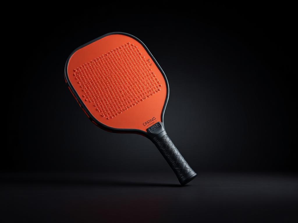Custom 3D printed pickleball paddle with contoured handle grip